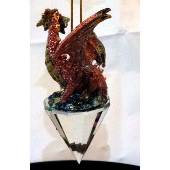 Diamond Dragon 2019 Gothic Holiday Christmas Ornament - Picture 2 of 11